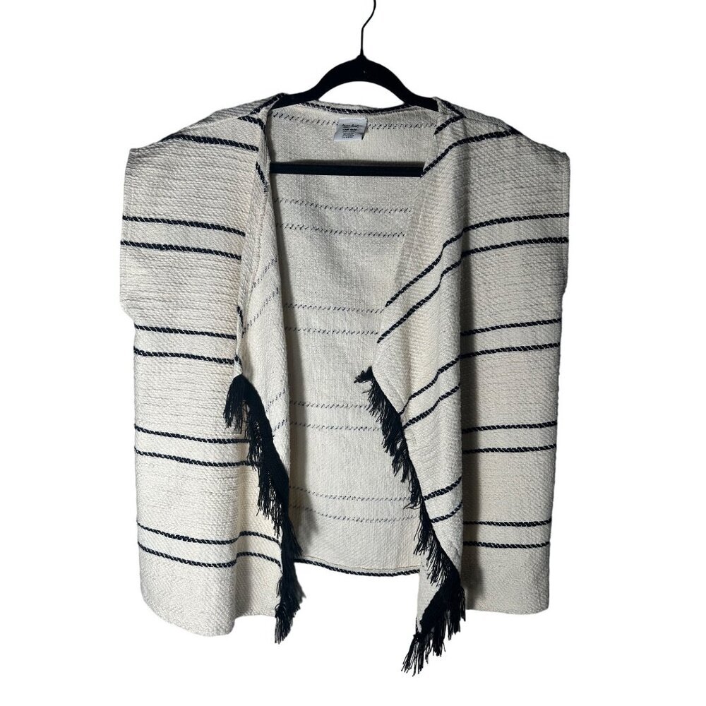 Anna & Ava Black and Cream Boxy Sweatshirt